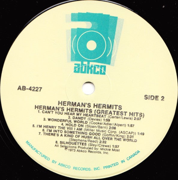 Herman's Hermits : 15 Greatest Hits (LP, Comp, RE)