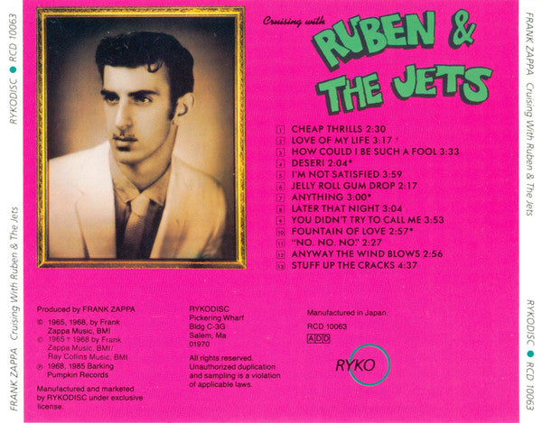 Frank Zappa / The Mothers Of Invention* : Cruising With Ruben & The Jets (CD, Album, RE, RM)