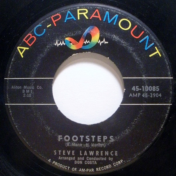 Steve Lawrence (2) : Footsteps (7", Single)