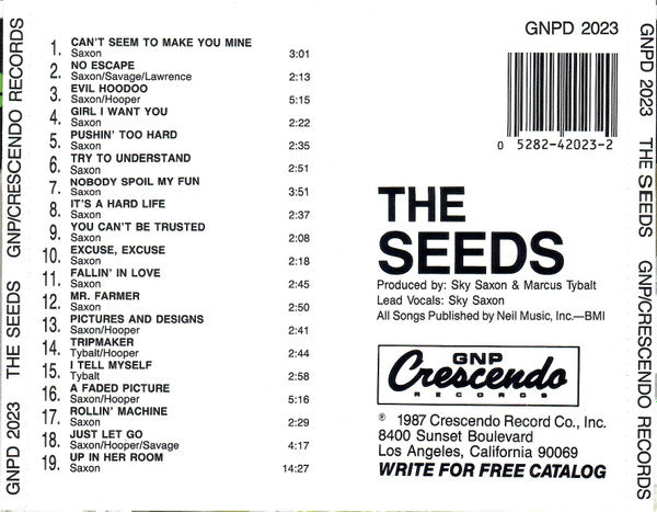 The Seeds : The Seeds / A Web Of Sound (CD, Comp)