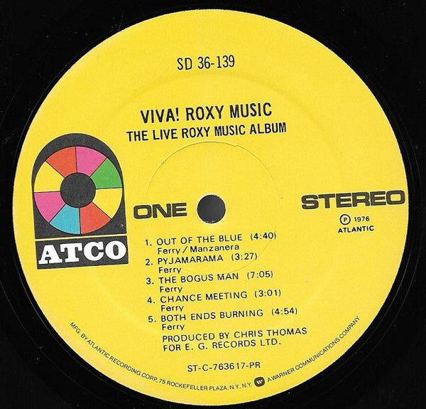 Roxy Music : Viva! The Live Roxy Music Album (LP, Album, PR )