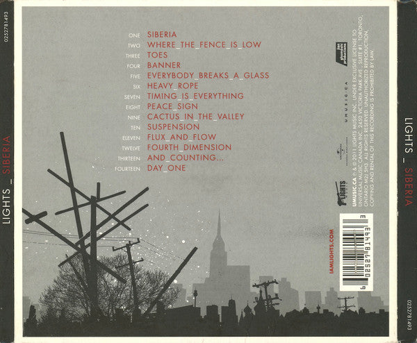 Lights (5) : Siberia (CD, Album, Gat)