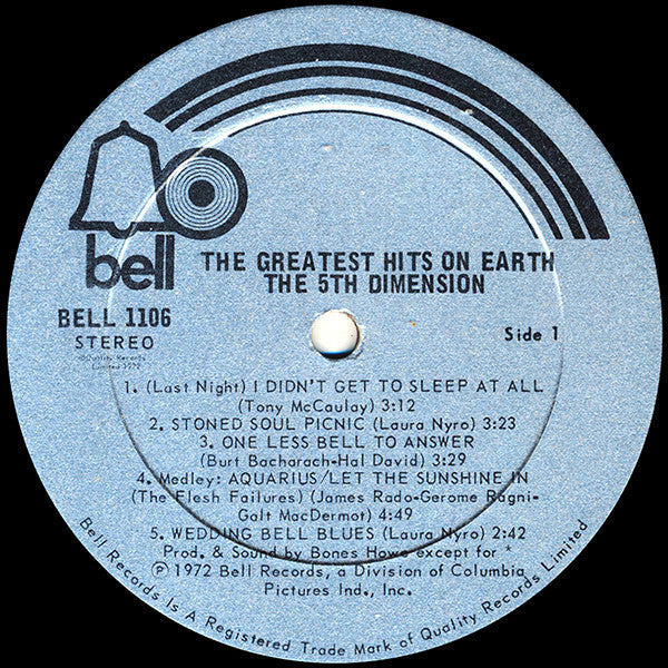 The 5th Dimension* : Greatest Hits On Earth (LP, Comp)