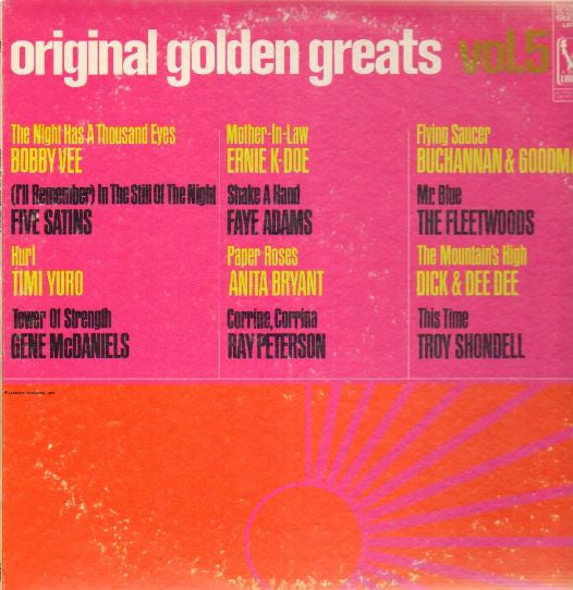 Various : Original Golden Greats Vol. 5 (LP, Comp)