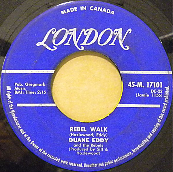 Duane Eddy And The Rebels : Because They're Young (7", Single)