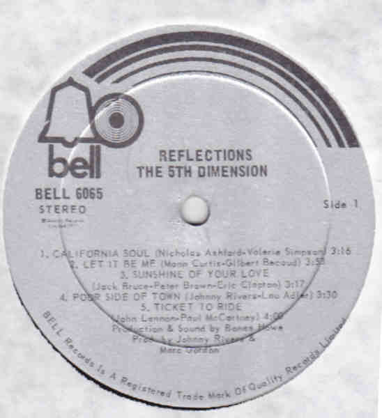 The 5th Dimension* : Reflections (LP, Comp)