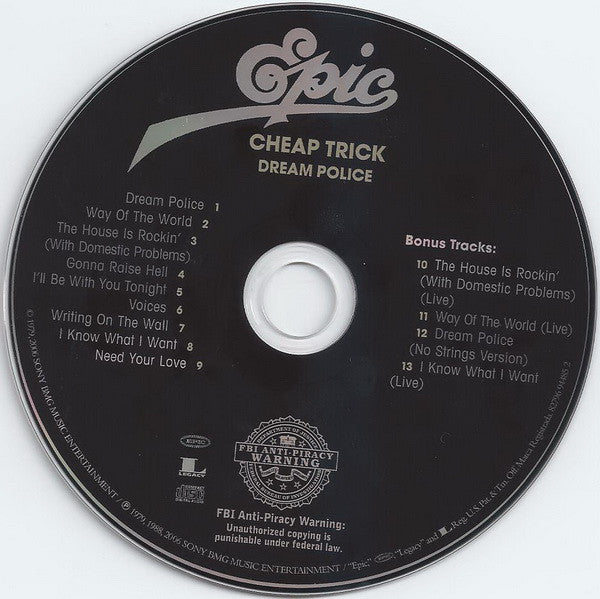 Cheap Trick : Dream Police (CD, Album, RE, RM, RP)