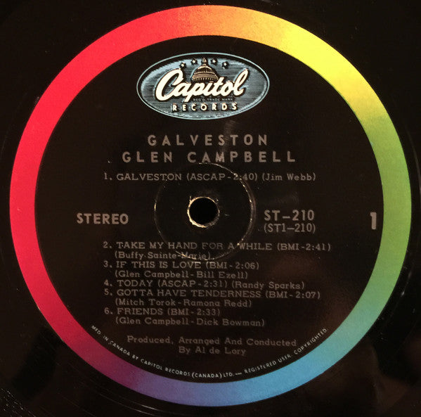 Glen Campbell : Galveston (LP, Album)