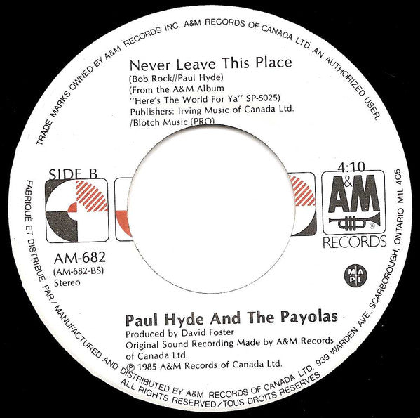 Payola$ : You're The Only Love (7")