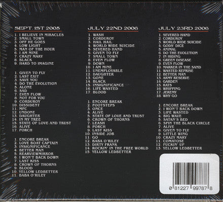 Pearl Jam : Live At The Gorge 05/06 (7xCD + Box)