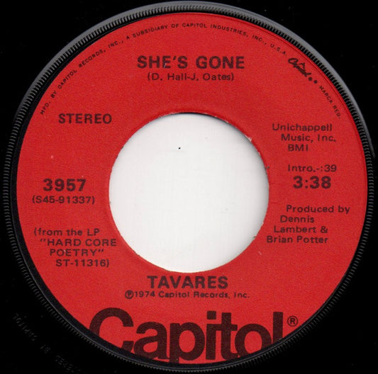 Tavares : She's Gone (7")