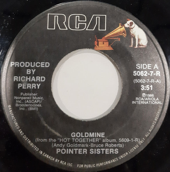 Pointer Sisters : Goldmine (7")