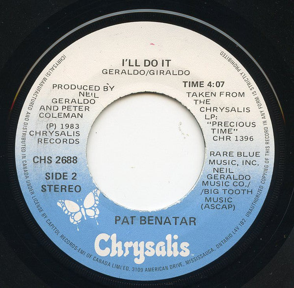 Pat Benatar : Looking For A Stranger (7")
