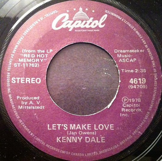 Kenny Dale : Let's Make Love (7")