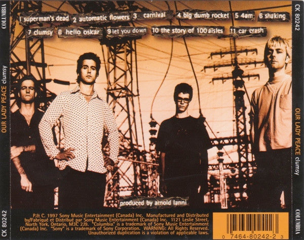 Our Lady Peace : Clumsy (CD, Album)