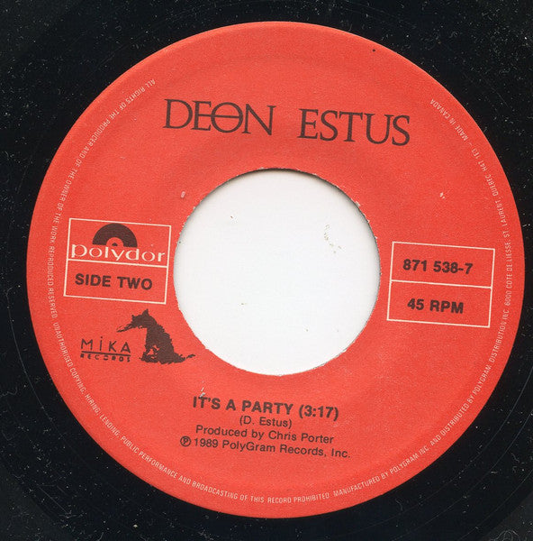 Deon Estus With Additional Vocals By George Michael : Heaven Help Me (7")