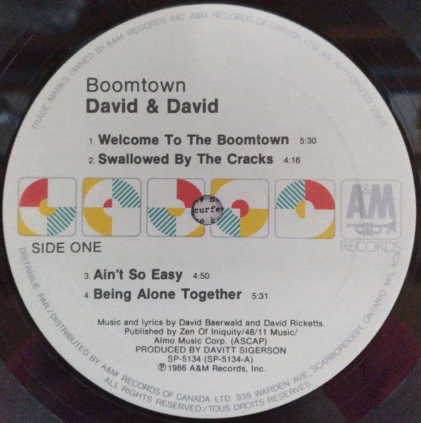 David + David : Boomtown (LP, Album)
