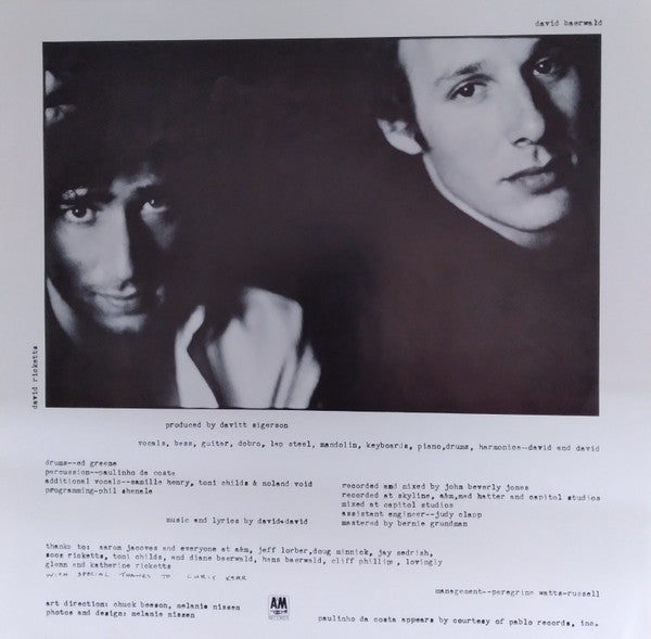 David + David : Boomtown (LP, Album)