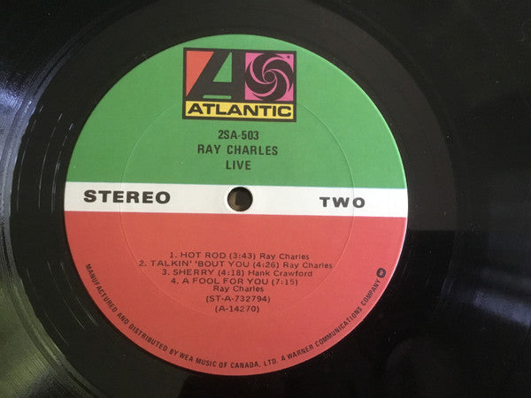 Ray Charles : Ray Charles Live (2xLP, Comp, Gat)