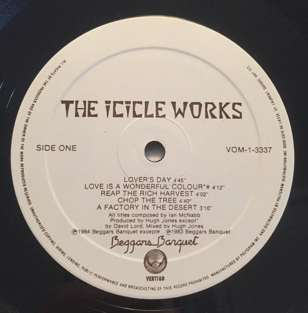 The Icicle Works : The Icicle Works (LP, Album, RP)