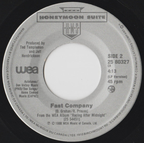 Honeymoon Suite : Love Changes Everything (7", Single)