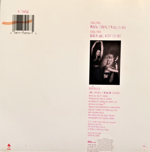 Bardeux : Magic Carpet Ride / When We Kiss (7")