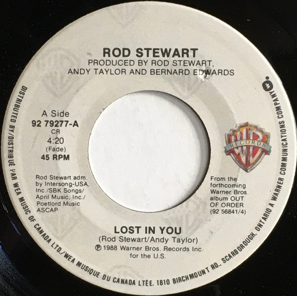 Rod Stewart : Lost In You (7")