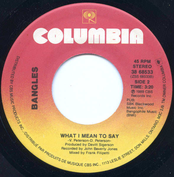 Bangles : Eternal Flame (7")