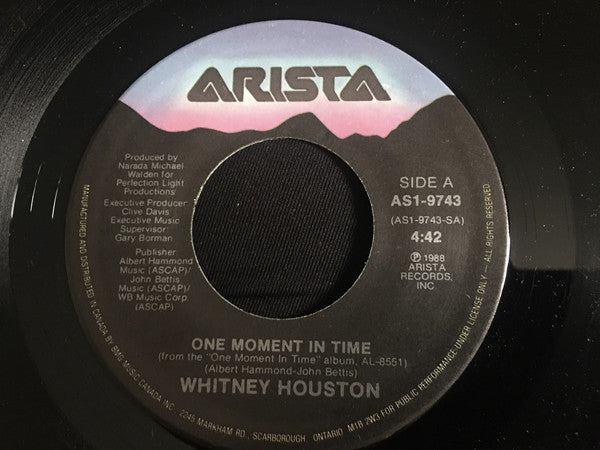 Whitney Houston / Kashif : One Moment In Time  / Olympic Joy (7", Single)