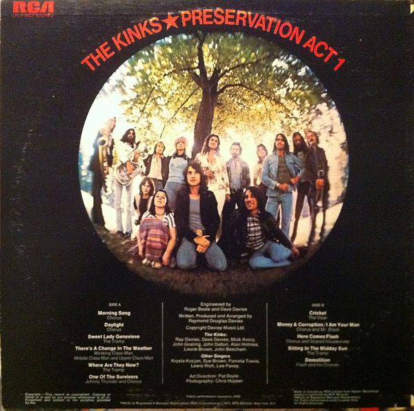 The Kinks : Preservation Act 1 (LP, Album)