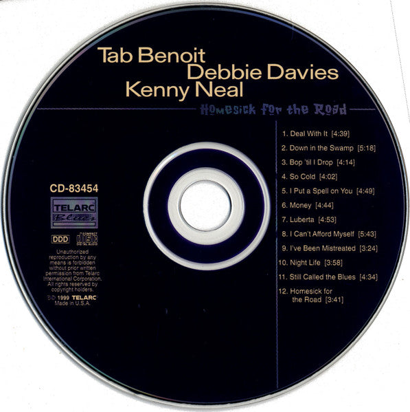 Tab Benoit, Debbie Davies, Kenny Neal : Homesick For The Road (CD, Album)