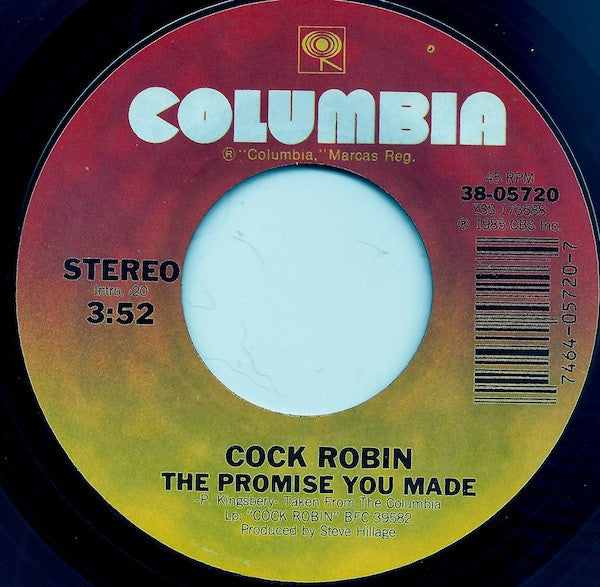 Cock Robin : The Promise You Made (7")