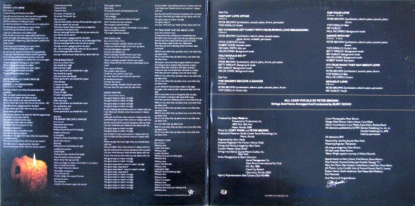 Peter Brown (2) : A Fantasy Love Affair (LP, Album, Gat)