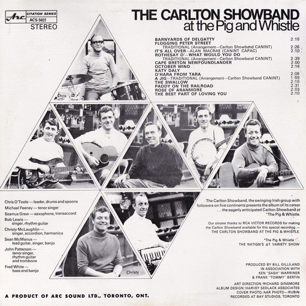The Carlton Showband : At The Pig And Whistle (LP, Album)