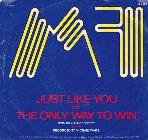 FM (3) : Just Like You (7", Single)