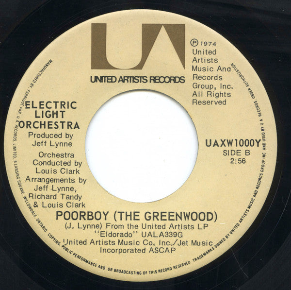Electric Light Orchestra : Telephone Line (7", Single)
