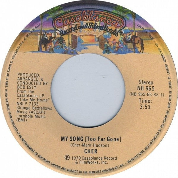 Cher : Take Me Home (7", Single)