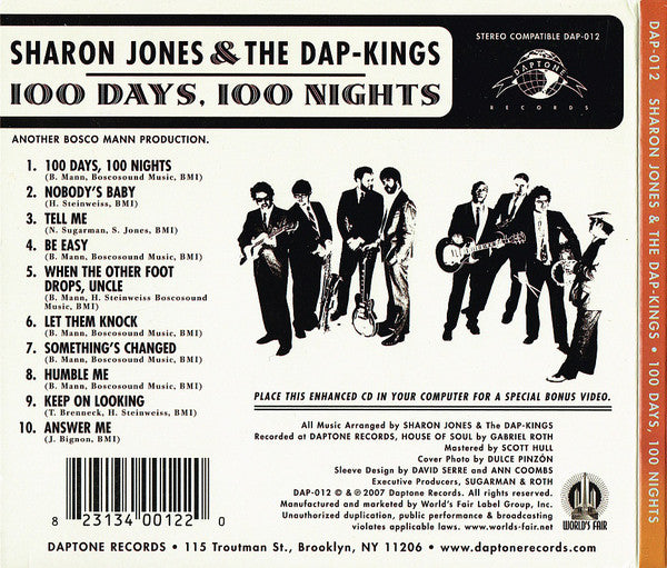 Sharon Jones & The Dap-Kings : 100 Days, 100 Nights (CD, Album)