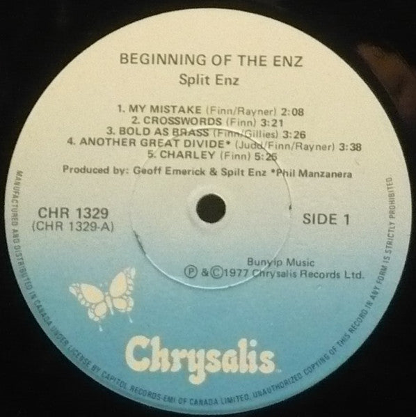 Split Enz : Beginning Of The Enz (LP, Comp)