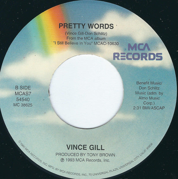 Vince Gill : No Future In The Past (7")