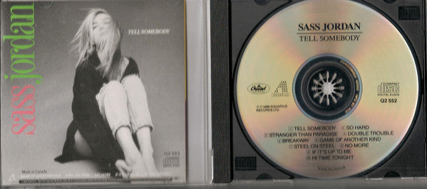 Sass Jordan : Tell Somebody (CD, Album)