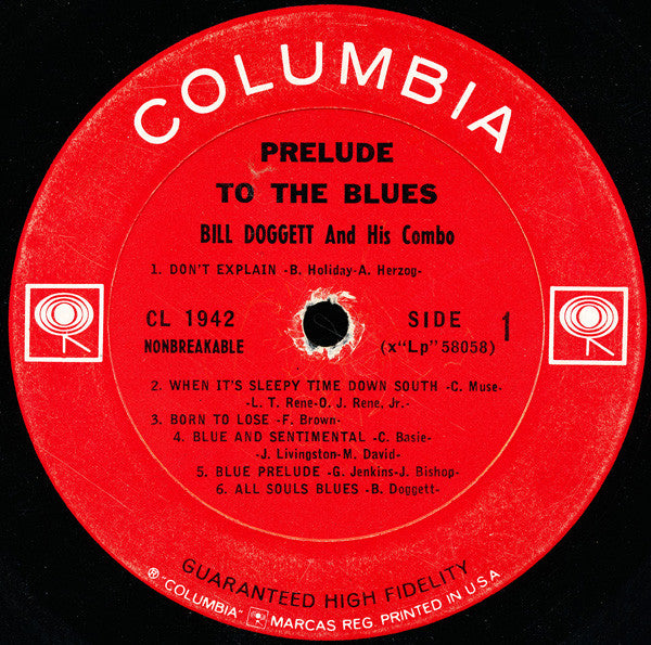 Bill Doggett Combo : Prelude To The Blues (LP, Album, Mono)