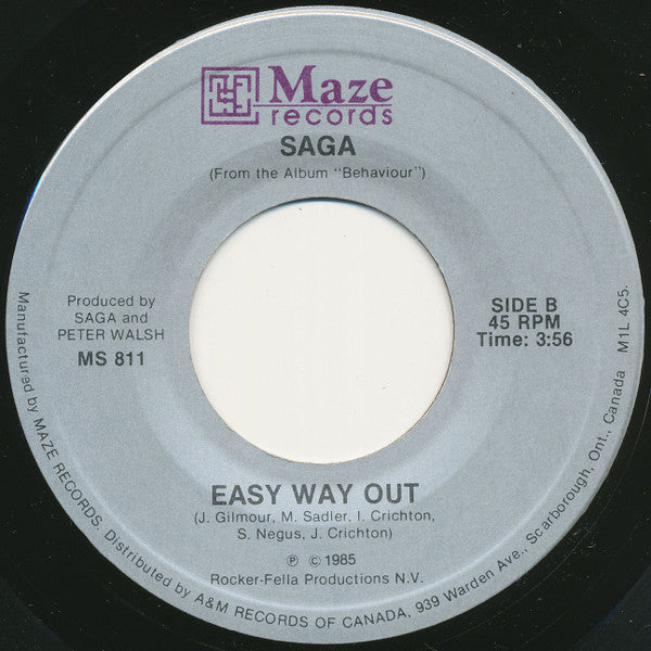 Saga (3) : What Do I Know?/Easy Way Out (7")