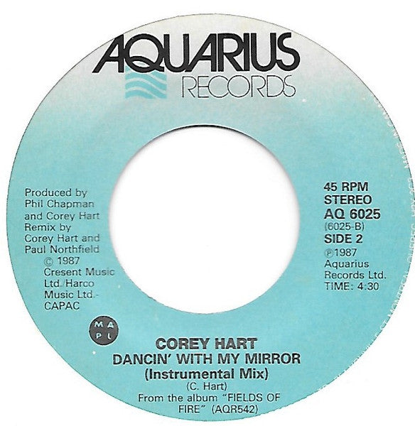 Corey Hart : Dancin' With My Mirror (7", Single)