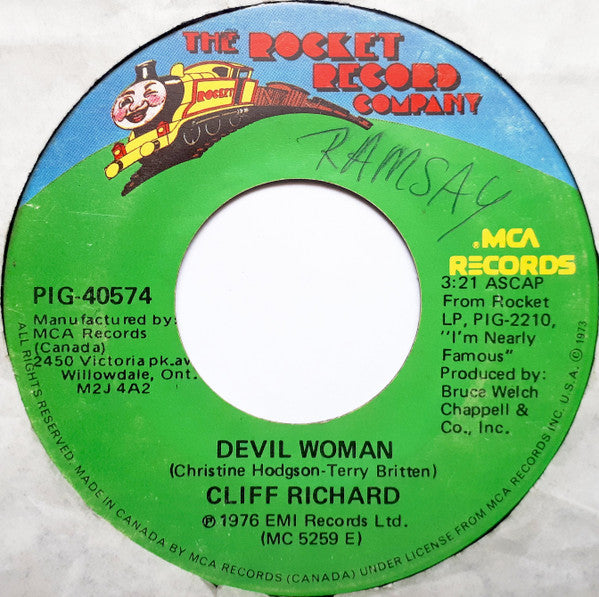 Cliff Richard : Devil Woman (7", Single)