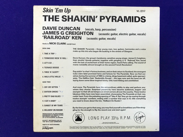 The Shakin' Pyramids : Skin 'Em Up (LP, Album)