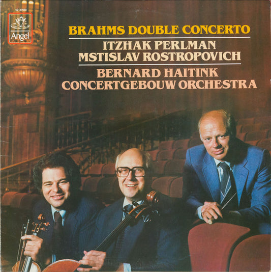 Johannes Brahms, Itzhak Perlman, Mstislav Rostropovich, Bernard Haitink, Concertgebouworkest : Double Concerto (LP, Album)