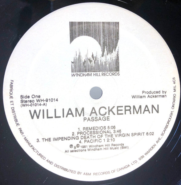 William Ackerman : Passage (LP, Album, Gat)