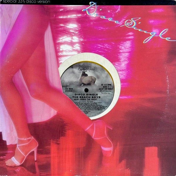 The Beach Boys : Here Comes The Night (12", Single, Yel)