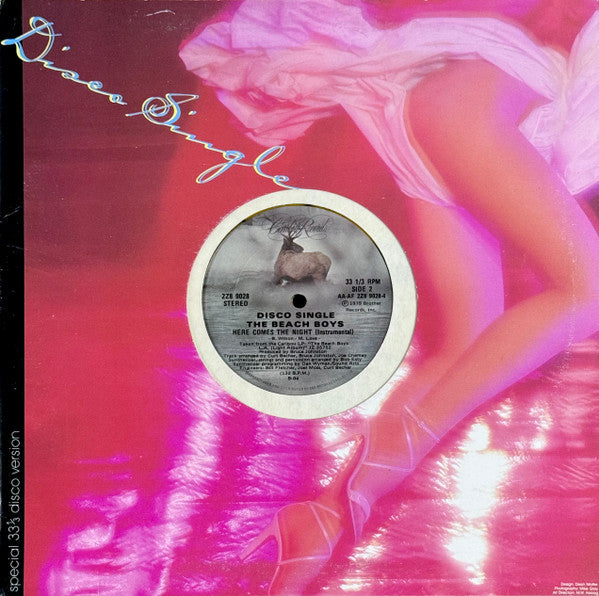 The Beach Boys : Here Comes The Night (12", Single, Yel)